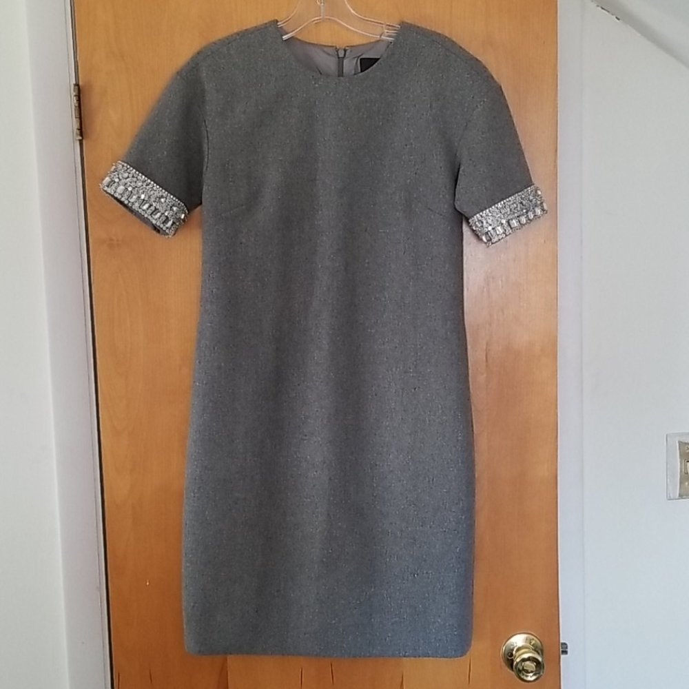 COPY - J.Crew Collection Wool-blend Short Sleeve Dress